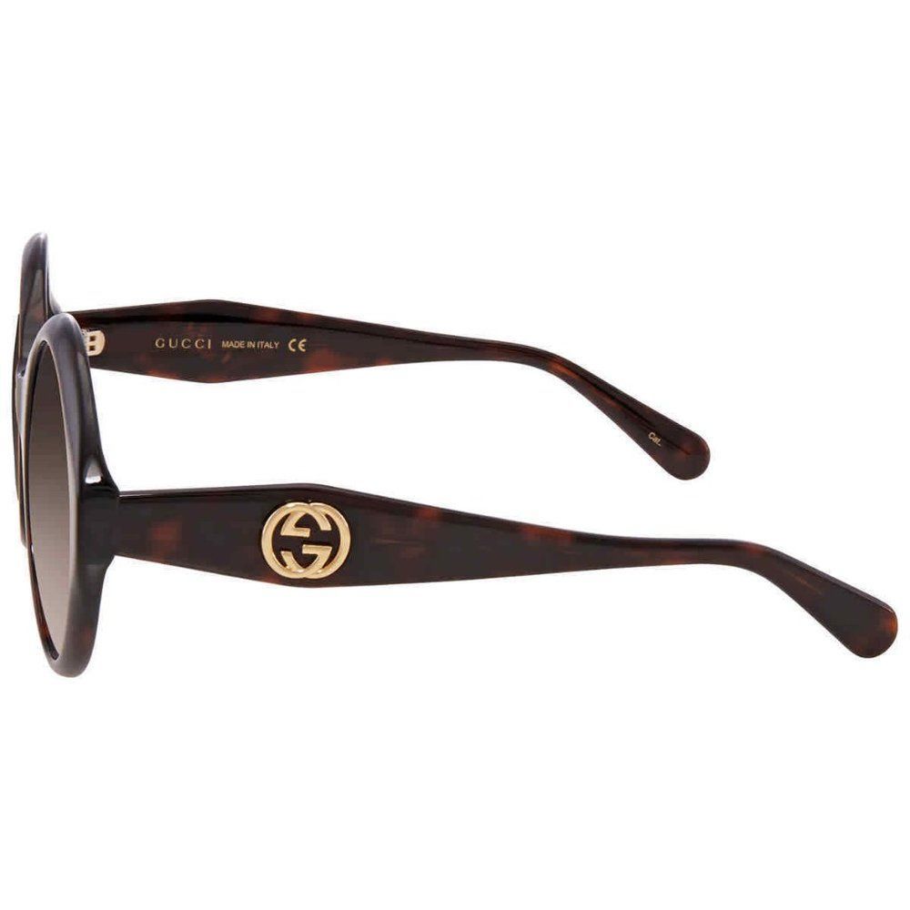 NEW Gucci Brown Gradient Round Women's Sunglasses - Picture 3 of 4